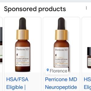 Perricone MD Serum Bottle in Gold and Amber